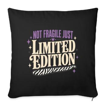 Eds Consciousness Ehlers-danlos Zebra Warrior - Sofa pillowcase 17,3'' x 17,3'' (45 x 45 cm) - black - Front