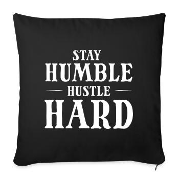 Chemise dure Hustle - Housse de coussin décorative 45 x 45 cm - noir - Devant