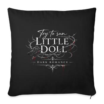 SmallDoll DarkRomance - Sofa pillowcase 17,3'' x 17,3'' (45 x 45 cm) - black - Front
