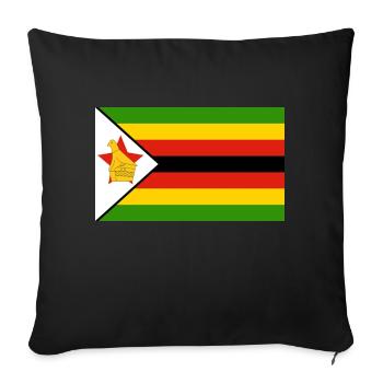 Zimbabwe - Sofa pillowcase 17,3'' x 17,3'' (45 x 45 cm) - black - Front