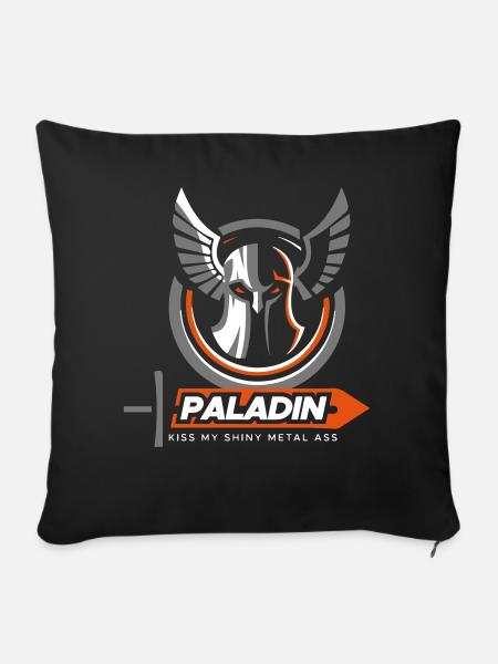 rpg paladin - Sofakissenbezug 45 x 45 cm - Schwarz