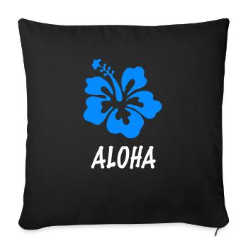 Aloha - Sofa pillowcase 17,3'' x 17,3'' (45 x 45 cm) - black - Front