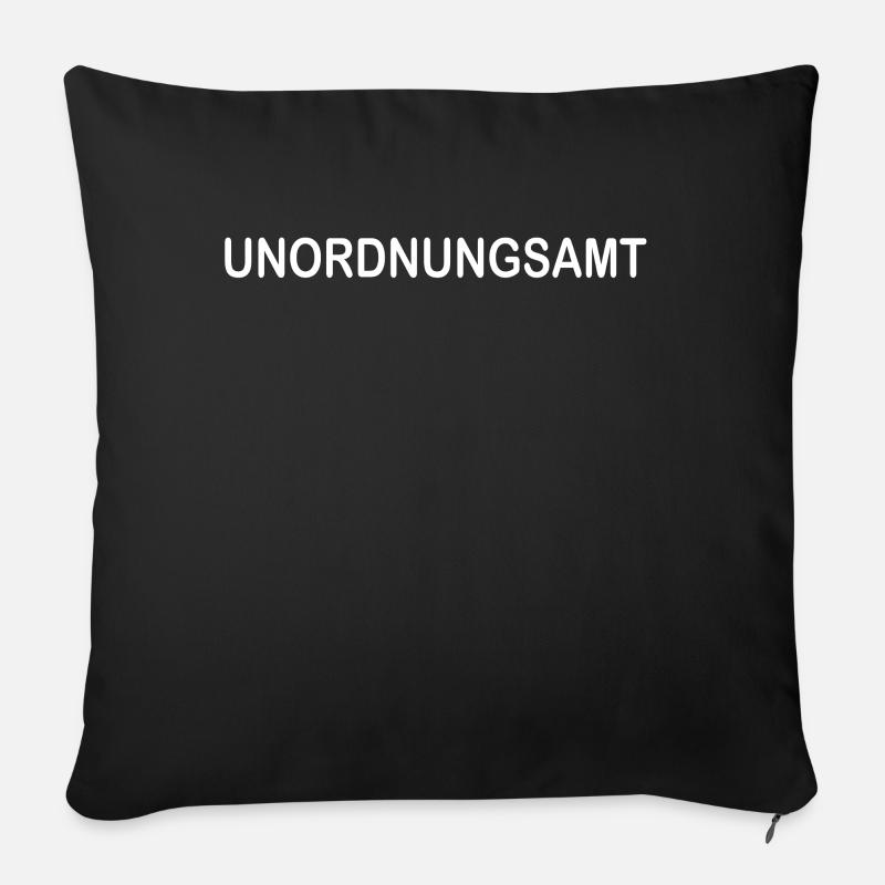 Unordnungsamt - Sofakissenbezug 45 x 45 cm - Schwarz