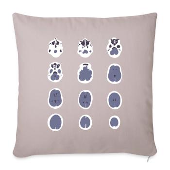 Bild von MRT Scanner Geschenk Manip Radio Radiologie - Sofakissenbezug 45 x 45 cm - helles Taupe - Vorne