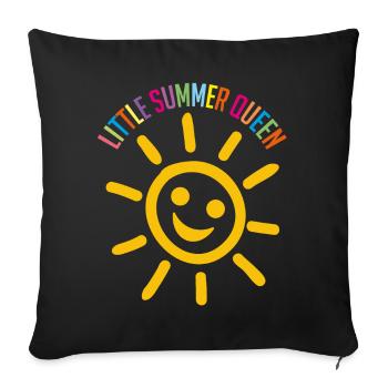 Our Sunshine Summer Princess Our Favorite - Sofa pillowcase 17,3'' x 17,3'' (45 x 45 cm) - black - Front