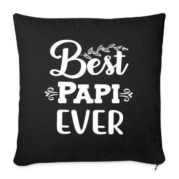 Bester Papi der Welt bester Papa Schweiz - Sofakissenbezug 45 x 45 cm - Schwarz - Vorne
