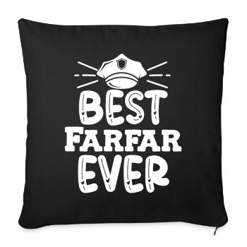 Cadeau pour grand-père Le meilleur grand-père du monde - Housse de coussin décorative 45 x 45 cm - noir - Devant