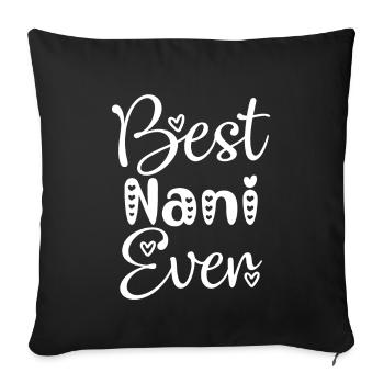 Meilleure grand-mère Nani Suisse Suisse Allemand Omi - Housse de coussin décorative 45 x 45 cm - noir - Devant