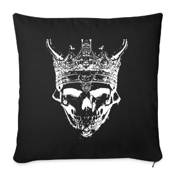 King of the Dead Spirits Skull - Sofa pillowcase 17,3'' x 17,3'' (45 x 45 cm) - black - Front