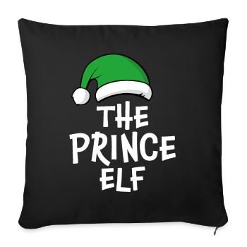 Le Prince Elfe - Housse de coussin décorative 45 x 45 cm - noir - Devant