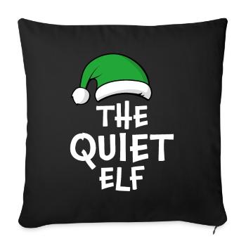 The Quiet Elf - Sofa pillowcase 17,3'' x 17,3'' (45 x 45 cm) - black - Front