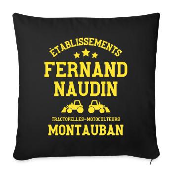 les tontons flingueurs, film culte, Montauban - Housse de coussin décorative 45 x 45 cm - noir - Devant