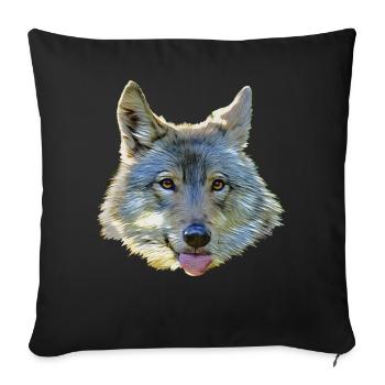 Langue GAIA - Housse de coussin décorative 45 x 45 cm - noir - Devant