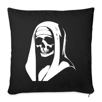 Der Reiz der Dunkelheit Unheilige Nonne, Gotik und Oc - Sofakissenbezug 45 x 45 cm - Schwarz - Vorne
