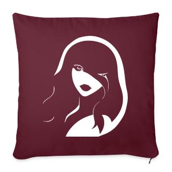 Batcave Girl Dark Fairytale Goth Occult Women Got - Housse de coussin décorative 45 x 45 cm - bordeaux - Devant