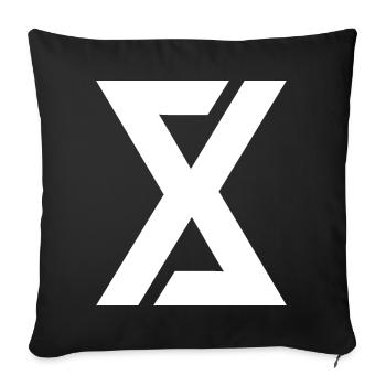 Digital art simple logo - Sofa pillowcase 17,3'' x 17,3'' (45 x 45 cm) - black - Front
