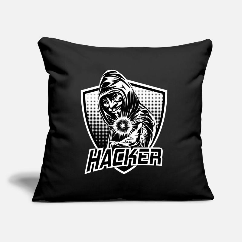 HACKER Housse de coussin décorative 45 x 45 cm