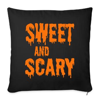 sweet and spooky - Sofa pillowcase 17,3'' x 17,3'' (45 x 45 cm) - black - Front