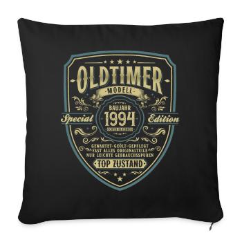 Oldtimer Baujahr 1994 Jahrgang Geburtstag Geschenk - Sofakissenbezug 45 x 45 cm - Schwarz - Vorne