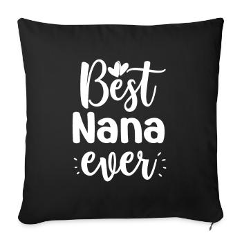 Meilleur Nana Grand-père Suisse Grand-père Suisse - Housse de coussin décorative 45 x 45 cm - noir - Devant