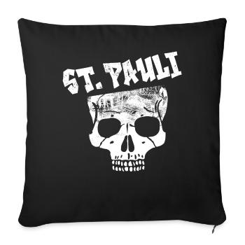 ST. PAULI - Sofa pillowcase 17,3'' x 17,3'' (45 x 45 cm) - black - Front