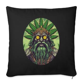 Cannaking - Sofa pillowcase 17,3'' x 17,3'' (45 x 45 cm) - black - Front