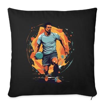 Handball Player Streetwear Iconic Style Design - Sofa pillowcase 17,3'' x 17,3'' (45 x 45 cm) - black - Front