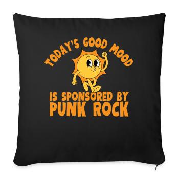 Punk Rock Cute Retro Vintage Sponsored - Sofakissenbezug 45 x 45 cm - Schwarz - Vorne