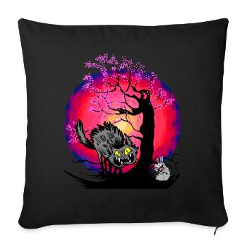 Halloween Cat Cats Mouse Mice - Sofa pillowcase 17,3'' x 17,3'' (45 x 45 cm) - black - Front