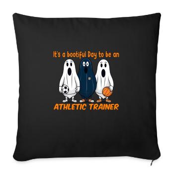 Bootiful Day Athletic Trainer - Sofa pillowcase 17,3'' x 17,3'' (45 x 45 cm) - black - Front