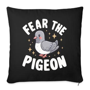 Pigeon Pigeons Animal Bird - Sofa pillowcase 17,3'' x 17,3'' (45 x 45 cm) - black - Front