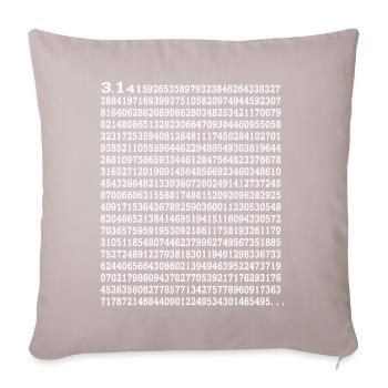 Happy Pi Day - Sofa pillowcase 17,3'' x 17,3'' (45 x 45 cm) - light taupe - Front