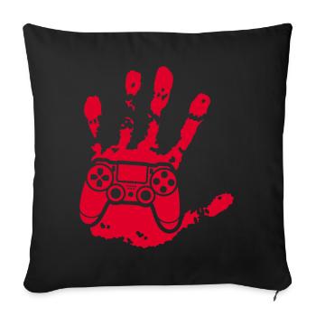 Le gamer qui est en toi (rouge) - Housse de coussin décorative 45 x 45 cm - noir - Devant