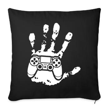 Le gamer qui est en toi (blanc) - Housse de coussin décorative 45 x 45 cm - noir - Devant