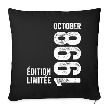 Legends October 1998 Vintage October 1998 Retro - Sofa pillowcase 17,3'' x 17,3'' (45 x 45 cm) - black - Front