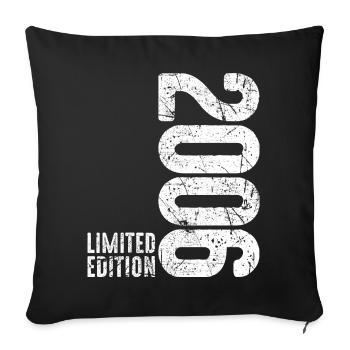 20. Geburtstag Mann Frau 20 Jahre 2006 Deko Lustig - Sofakissenbezug 45 x 45 cm - Schwarz - Vorne