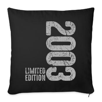 Vintage 2003 – 23rd Birthday 2003 Vintage - Sofa pillowcase 17,3'' x 17,3'' (45 x 45 cm) - black - Front
