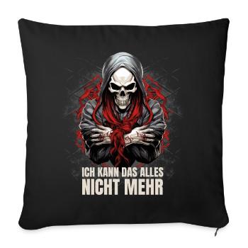 Je ne peux plus faire tout ça - Housse de coussin décorative 45 x 45 cm - noir - Devant