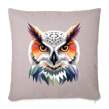 Snowy Owl White Owl Owl Owl Owl Snow Owl - Sofa pillowcase 17,3'' x 17,3'' (45 x 45 cm) - light taupe - Front