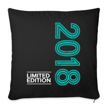 8th Birthday Boy 2018 Gift Decoration - Sofa pillowcase 17,3'' x 17,3'' (45 x 45 cm) - black - Front