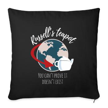Russell's teapot - Sofa pillowcase 17,3'' x 17,3'' (45 x 45 cm) - black - Front