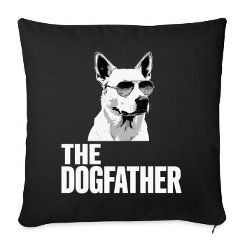 German Shepherd The Dog Father Dog Owner Owner - Sofa pillowcase 17,3'' x 17,3'' (45 x 45 cm) - black - Front