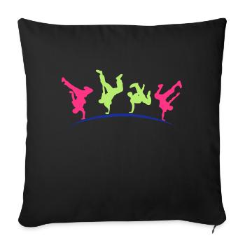 break dance hip hop danseur18 - Sofa pillowcase 17,3'' x 17,3'' (45 x 45 cm) - black - Front