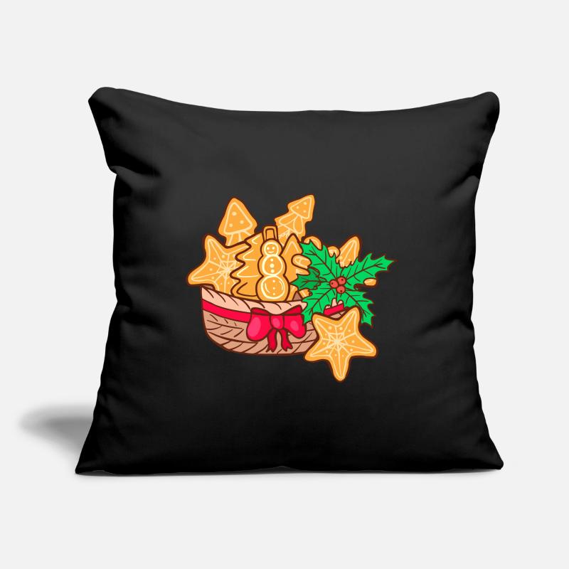 Biscuits de Noël cuisson biscuits biscuits de Noël Housse de coussin décorative 45 x 45 cm