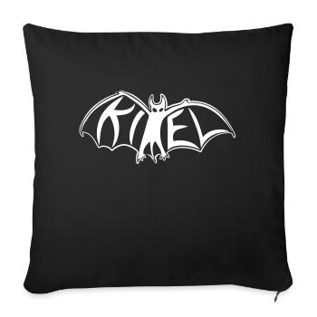 Kiel-Bat - Sofakissenbezug 45 x 45 cm - Schwarz - Vorne