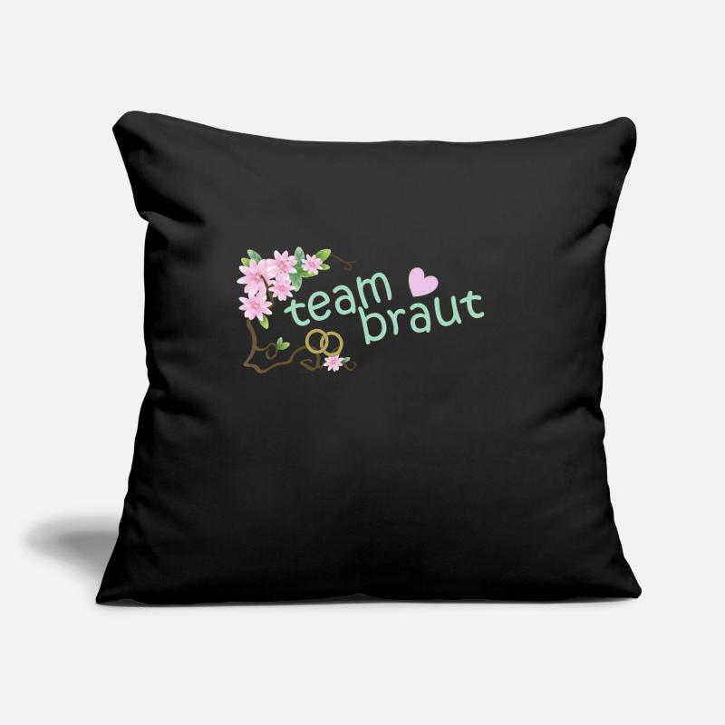 mariée d'équipe Housse de coussin décorative 45 x 45 cm