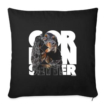 NASSU Gordon 3 - Sofakissenbezug 45 x 45 cm - Schwarz - Vorne