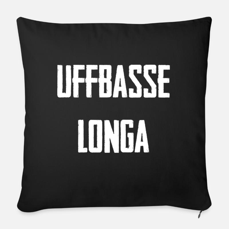 Uffbasse Longa - Sofakissenbezug 45 x 45 cm - Schwarz