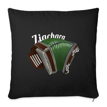 Ziachara // light | ZiachON! - Sofa pillowcase 17,3'' x 17,3'' (45 x 45 cm) - black - Front