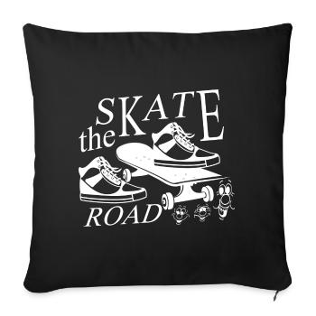 Skater - Sofa pillowcase 17,3'' x 17,3'' (45 x 45 cm) - black - Front